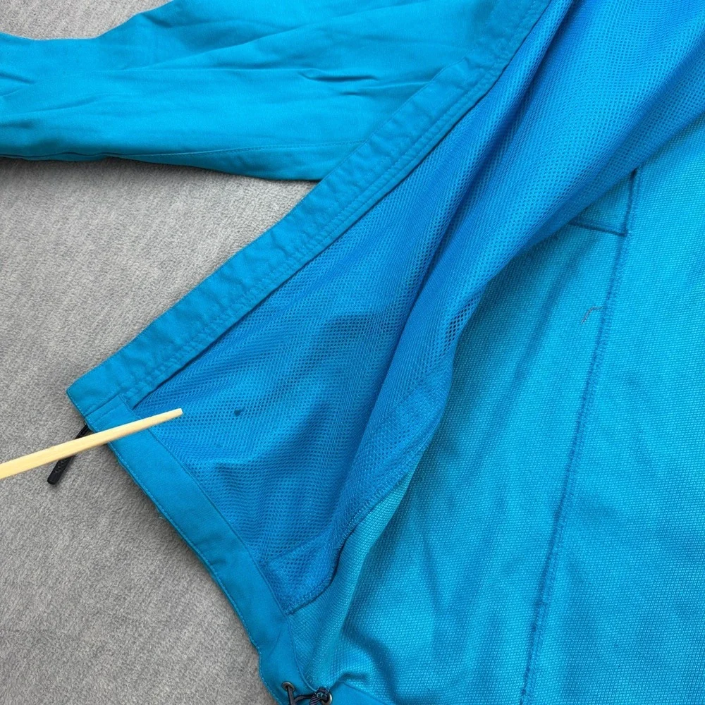 The North Face Jacket Mens Large Blue Nimble WindWall Hooded Hiking Outdoor‎
